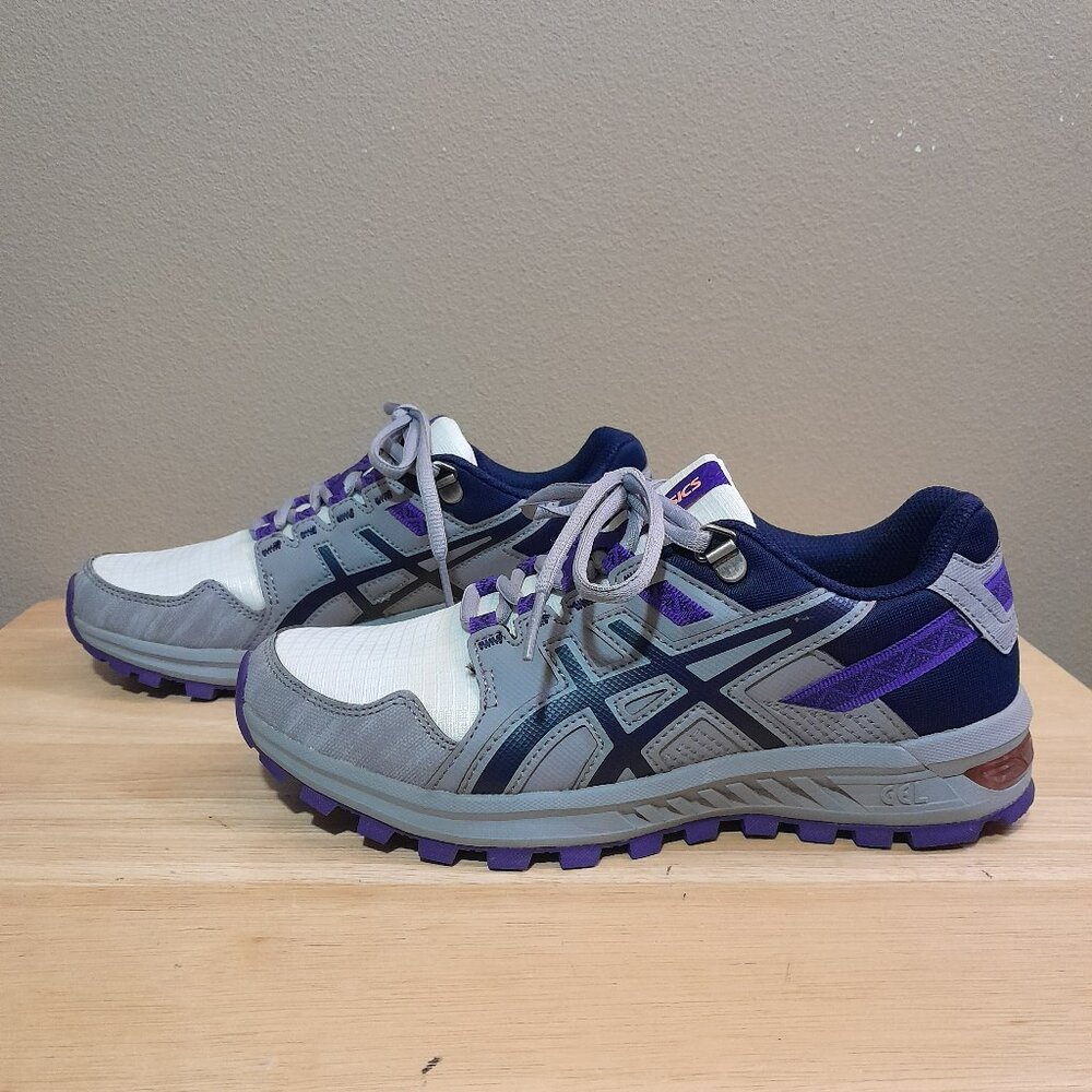 Asics Women's Gel Citrek Running Shoes Grey and Purple Size 6